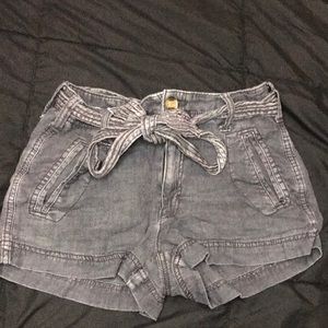 American eagle size 0 faded black shorts used